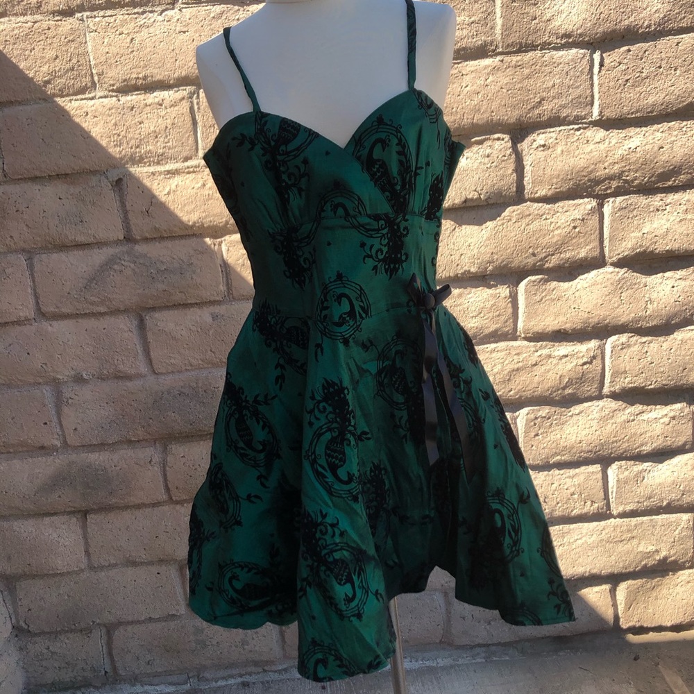 Maxi green dress